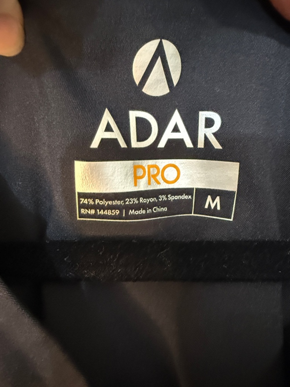 ADAR Black Women's Scrub Set - Top & Pants - Picture 2 of 12